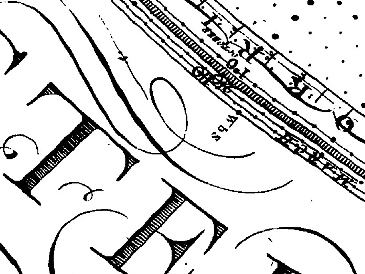 The image shows a black and white drawing of the letter 'R' on a piece of paper, which is the first...