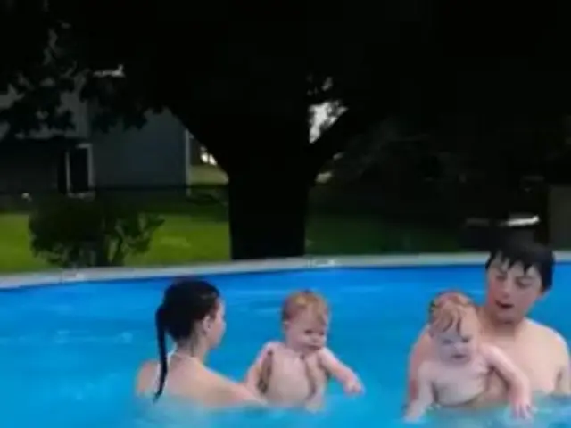 Child rescued from swimming pool by a quick-thinking woman