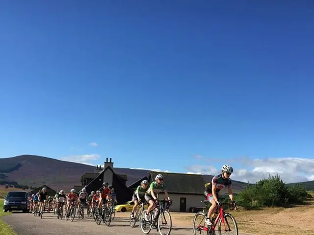 "Explore the endeavor of a cyclist pedaling along Britain's coastline, aiming to encourage men to...