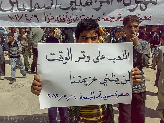 Here in this picture in the front we can see a person holding a chart with something written on it,...