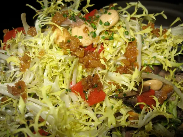 In the picture there is some cooked food item.