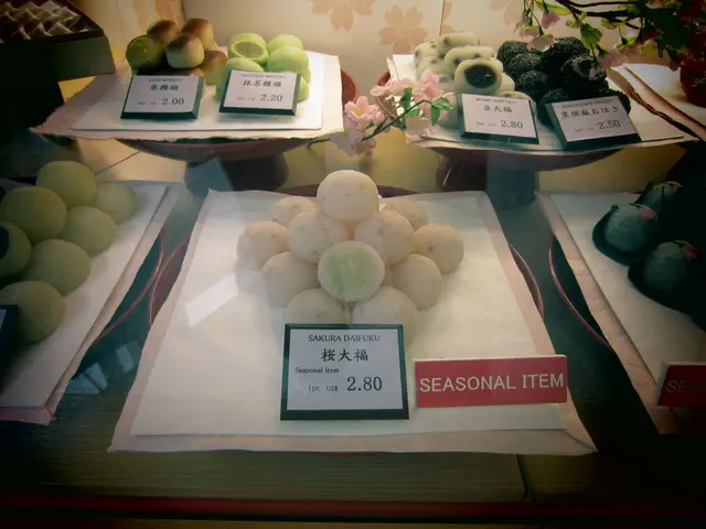 In this picture we can see different kinds of food items on the paper. On the paper there are price...