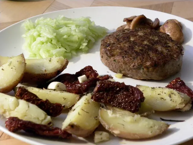 In this image I can see there is a table. On the table there is a plate and there is a sweet potato...