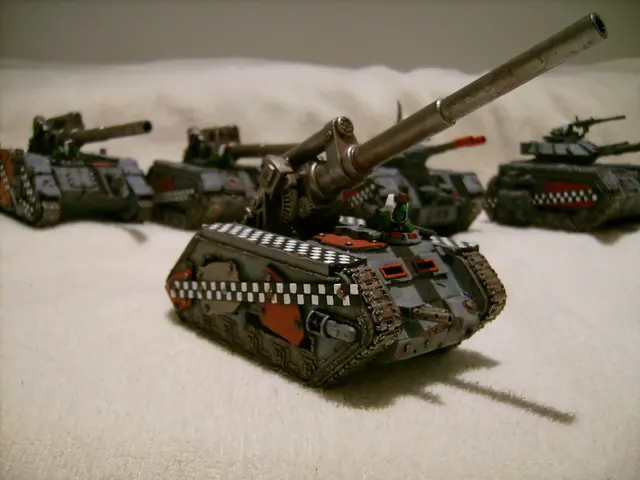 This picture contains panzers placed on the white color cloth. In the background, it is white in...