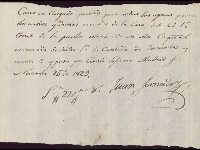 The image shows a piece of paper with handwriting on it, which appears to be a letter from Juan...