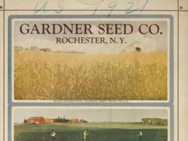 The image shows a poster from Gardner Seed Co. in Rochester, New York. It features three pictures...