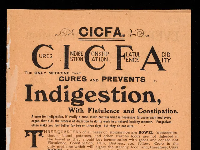 The image shows an old advertisement for CICFA, the only medicine that cures and prevents...
