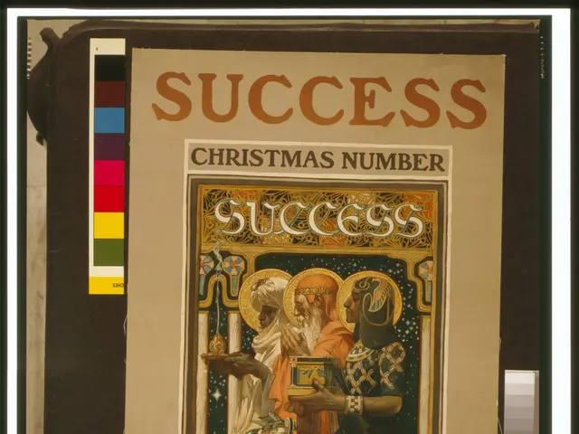 The image shows a book with a picture of three people on the cover and the words "Success Christmas...
