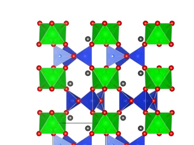 The image shows a molecular model of a molecule with a red arrow pointing to the center, surrounded...