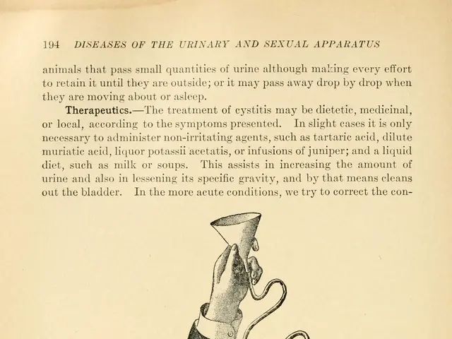 The image shows an open book with a drawing of a person's hand holding a pipe. The paper has text...